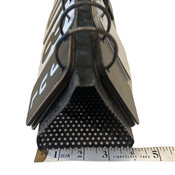 Metal Standing FLIP CALENDAR INDUSTRIAL LOOK Perpetual Desktop Retro - Picture 8 of 13